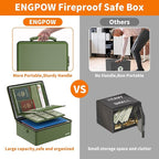 ENGPOW Fireproof Document Box, Hard Fireproof Box - Image 8
