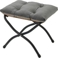 15"(h) folding ottoman, foldable footrest stool, portable small, main product view