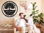 Custom Tree of Life with Roots Family Name Sign, Personalized Metal Sign - Image 2