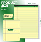 KAISA Legal Notepads 8.5"x11.75"，12pads note pads office supplies Recycled - Image 2