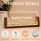 Desk Name Plate Personalized, Custom Office Light Up Name Plate - Image 5