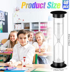 48 Pcs Back to School 5 Minute Sand Timer Bulk Colored Plastic Mini Multicolor - Image 2