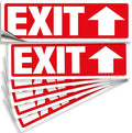 iSYFIX Exit Signs Stickers 6 Pack 12x4 Inch by iSYFIXPREMIUMSIGNS