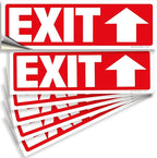 iSYFIX Exit Signs Stickers 6 Pack 12x4 Inch by iSYFIXPREMIUMSIGNS