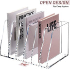SANRUI Acrylic File Organizer, Compact Desk Organizer - Image 4