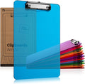 Plastic Clipboards with Low Profile Clip by OfficeSolutionsDirect