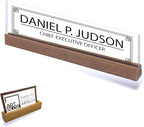 ARTBLOX | Office Personalized Name Plate Men Board Design On Clear Acrylic Glass - Image 2
