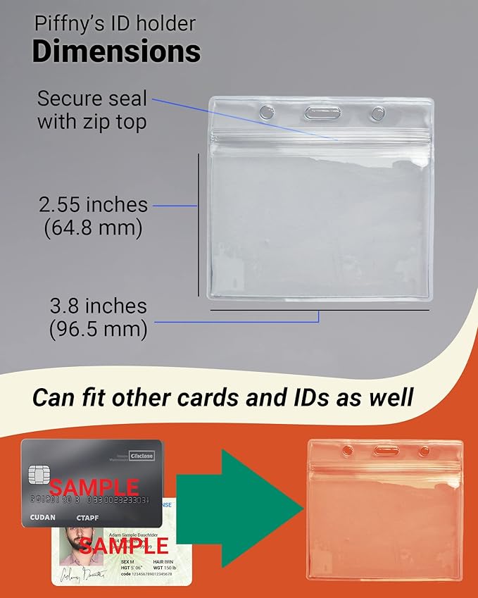 Clear ID Holder for Lanyard - Image 5