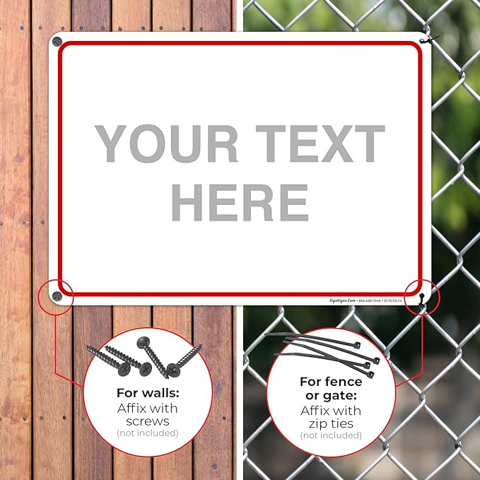 Custom Sign, Personalized Metal Signs, Customize - Image 4