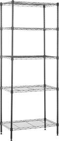 Amazon Basics 5-Shelf Multipurpose Adjustable Sturdy Steel Storage Shelving Unit by AmazonBasics