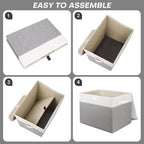 Bagnizer Large 17" 42 Quarts Collapsible Stackable Storage Bins - Image 3