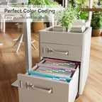 Wheat Straw Expanding Hanging File Folders, File Organizer, 1.2" Accordion - Image 3