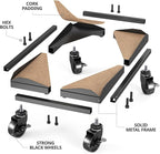 Bytesium PC Tower Stand – Metal Frame – Adjustable Width and Length – 4 Locking - Image 3