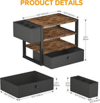 desk organizers and accessories, 4-tier paper letter tray on a desk or shelf