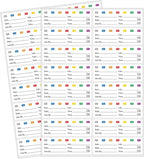 STARLIBOO Removable Freezer Labels Stickers, Blank Freezer Labels by STARLIBOO
