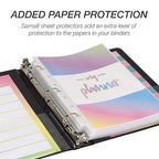 Samsill Economy 3 Ring Mini Binder, Made in The USA, 1-Inch Round Ring Binder - Image 7