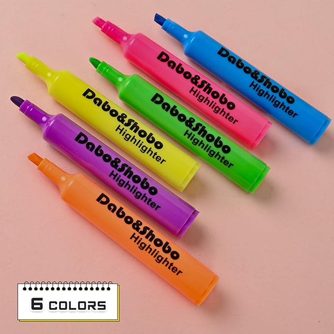 Dabo & Shobo Highlighters Set of 48, Colored Markers And Beautiful Combination - Image 2