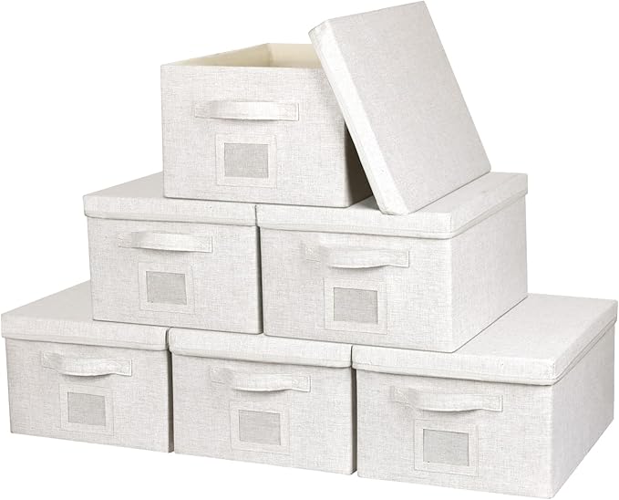 Large 17''x12'' Quart Collapsible Stackable Storage Bins by GraciadecoStorage