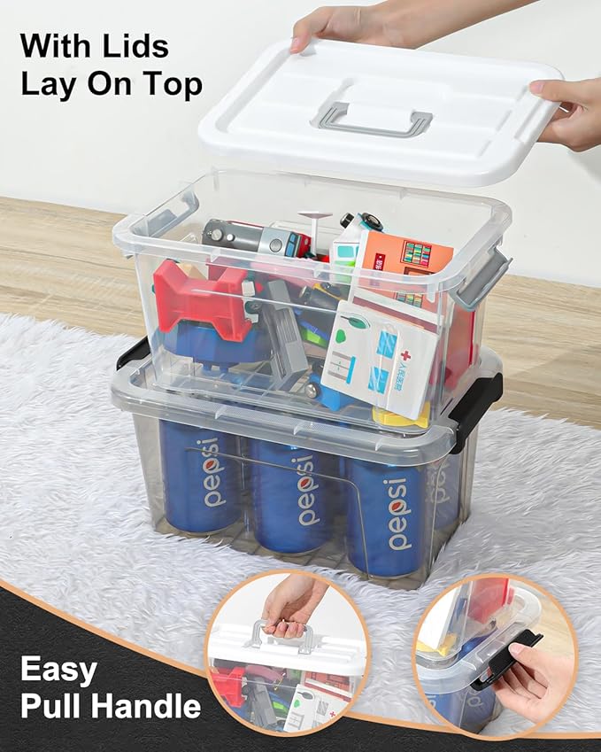 NUMIFUN Plastic Storage Bins - Image 4