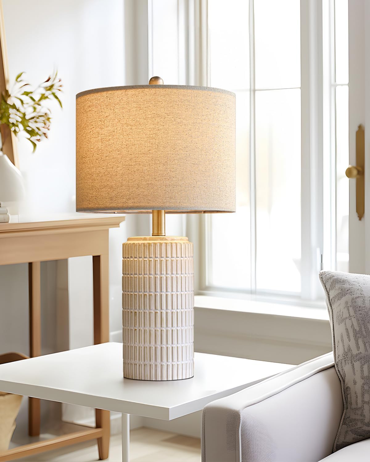 pokat 23'' bedside table lamp for bedroom nightstands, package contents