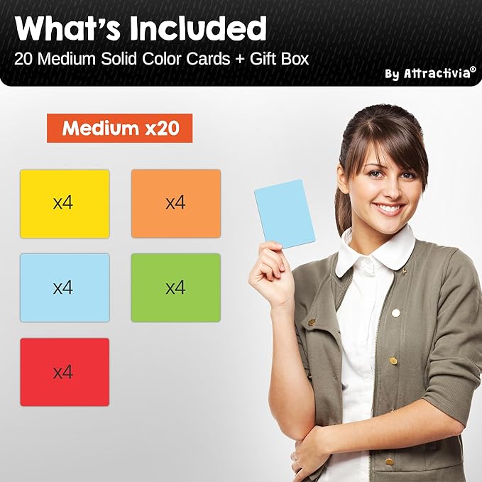 Attractivia Dry Erase Magnetic Labels 3.7 x 2.8 in, Solid Colors, Medium Dry - Image 7