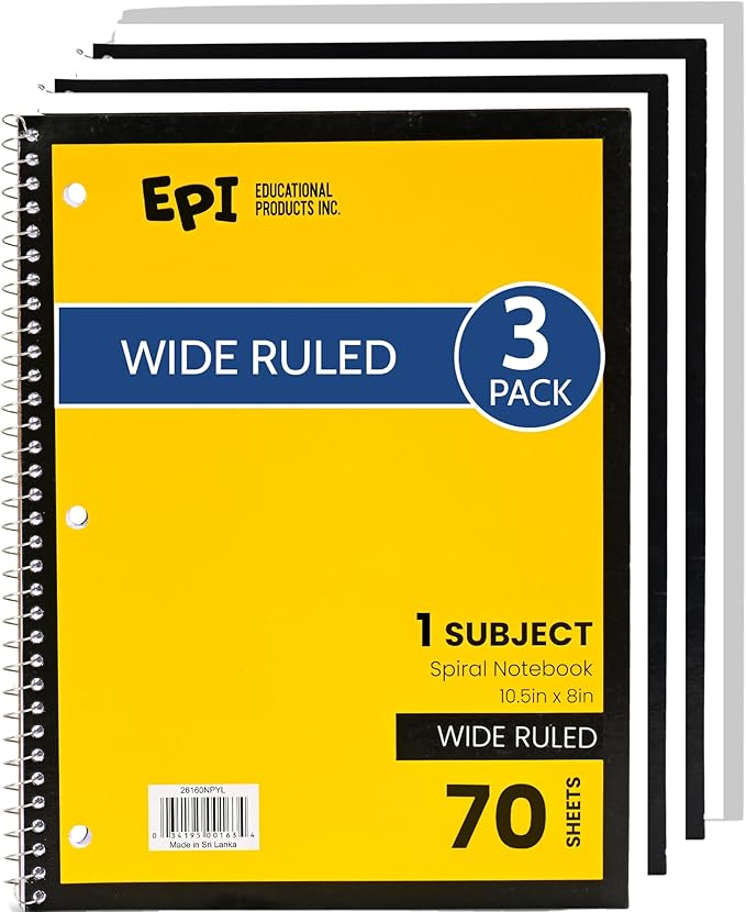 EPI Spiral Notebook | Wide by EPI