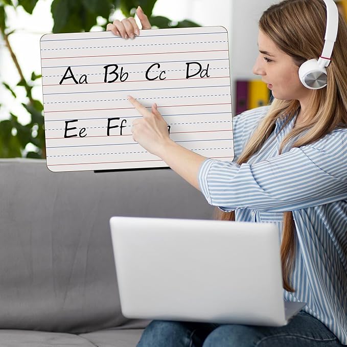 Dry Erase Boards 6 Pack, Double Sided Small Whiteboards - Image 4