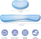 Hoewina Keyboard Wrist Rest, Ergonomic Wrist Rest, Superfine Fabric and Gel - Image 2