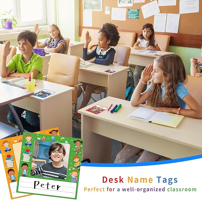 WALENGIF 36 Pcs Kids Photo Nameplates - Image 3