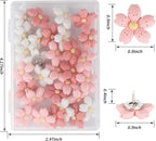 30pcs Decorative Flower Push Pins - Image 2