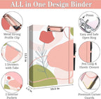 Lateefah 3 Ring Binder, 1 Inch Binder Organizer - Image 6