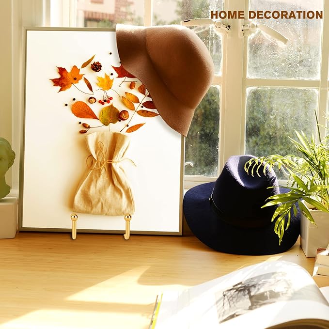 Decolore 4 Pack 4 Inch Display Stands Gold Plate Stands Metal Frame Holder Stand - Image 5