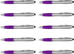 DISCOUNT PROMOS Stylus Ballpoint Pens Set of 10, Bulk Pack by DISCOUNTPROMOS