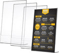 Wenqik 4 Packs 8. 5" x 14" Sign Holders Vertical l Shape Frame Acrylic Document by Wenqik