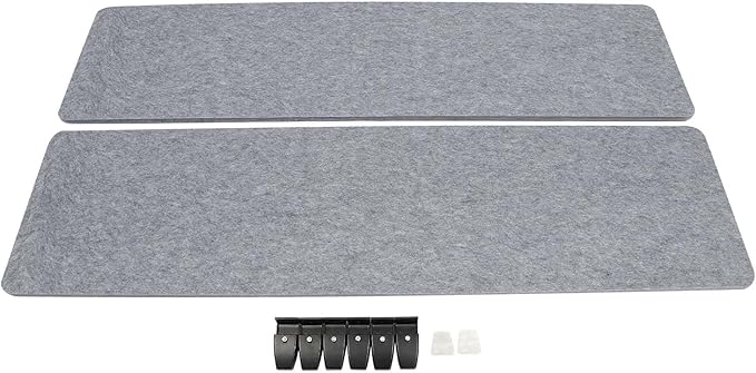 ReFocus Raw Clamp-On Acoustic Desk Divider Mounted Privacy Panel Set – Reduce - Image 9