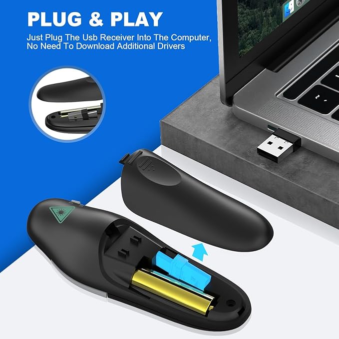 QUI Presentation Clicker Wireless Presenter Remote Clicker - Image 5