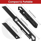 BIBURY 2 Pack Utility Knife, Heave Duty Full Stainless Steel Retractable Box - Image 3