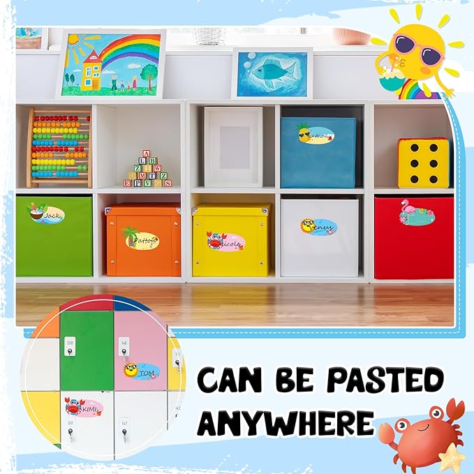 Henoyso 108 Pcs Summer Desk Name Tags - Image 4