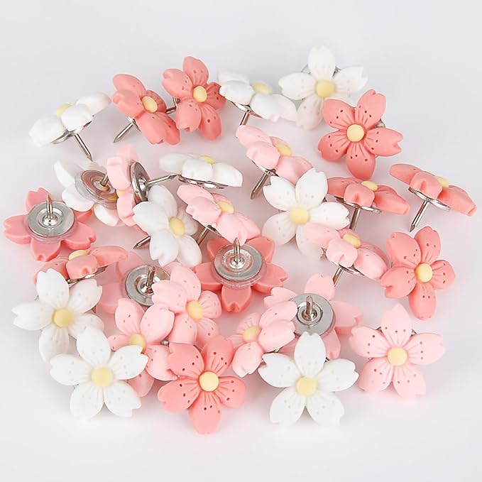 30pcs Decorative Flower Push Pins - Image 4