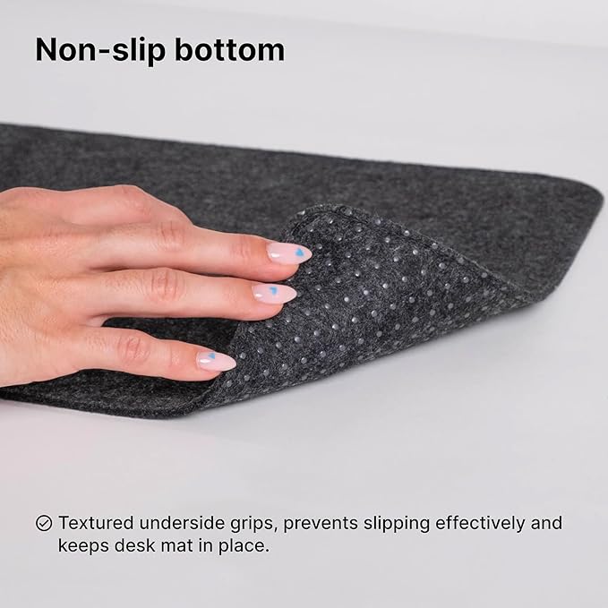 DELTAHUB - Minimalistic Felt Desk Protective Pad, Easy Glide, Long Lasting - Image 2