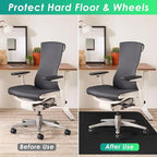 Vicwe Gaming Chair Mat for Hard Floor, Anti-Slip Hard Floor Protector Rolling - Image 5