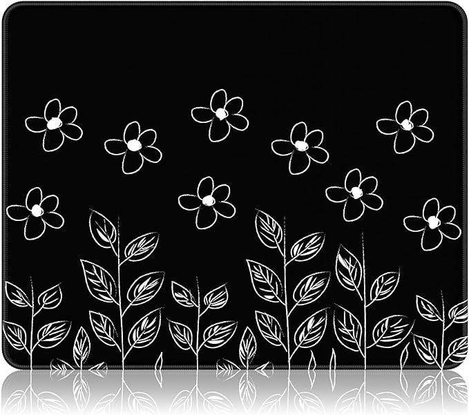 Auhoahsil Mouse Pad, 12 x 10 in Flower Theme Computer Mouse Pad by Auhoahsil