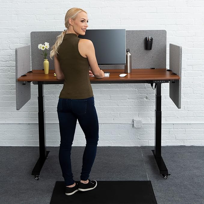 Stand Up Desk Store ReFocus Clamp-on Acoustic Desk Divider Privacy Panel That - Image 6