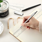 EBOOT 20 Pack Clear Plastic 12 Inch Straight Flexible Ruler - Image 3