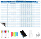 Lincia Large Magnetic Portfolio Project Management Board Set 24" x 36" Reusable by Lincia