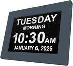 American Lifetime New 2026 Dementia Clock Large Digital Clock by AmericanLifetime
