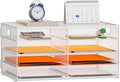 Marbrasse 5 Tier Desktop Literature Organizer, Mesh Paper Organizer Desk by Marbrasse