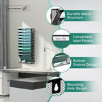 SUPEASY 11-Tier Wall File Organizer, Hanging Wall Files - Image 4