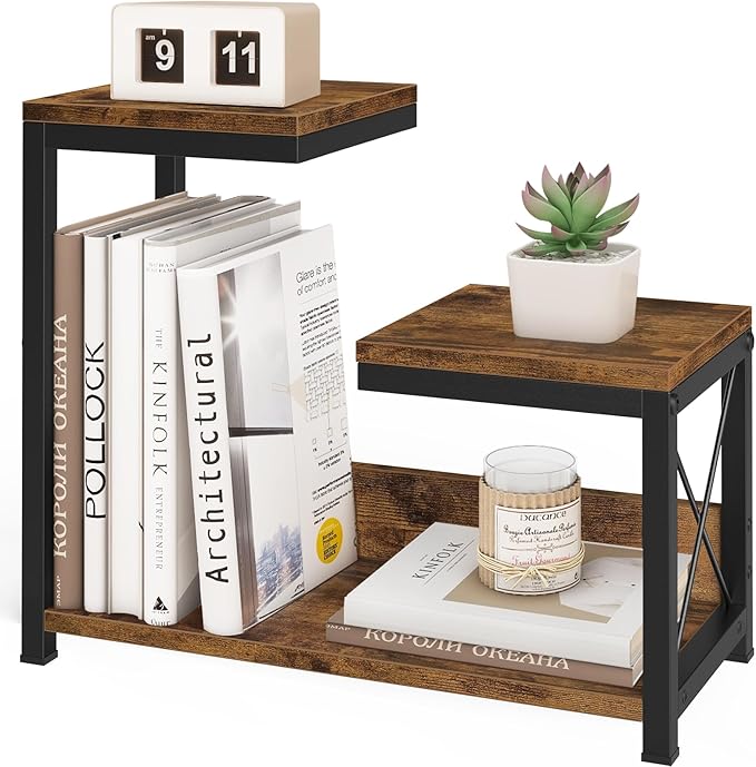 ELITEROO Desktop Shelf Organizer, 3 Tier Office Shelves, Wood Desk Organizers by ELITEROO