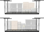 monsterrax 2-pack 4x8 overhead garage storage rack, gray, main product view